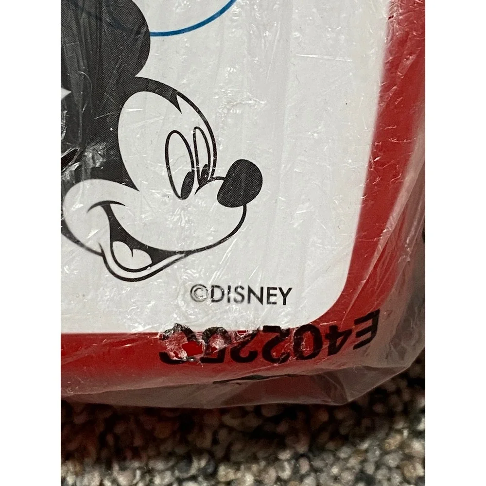Disney Mickey Mouse Sandwich Container Kids OS Red Like New Plastic Lunch Box